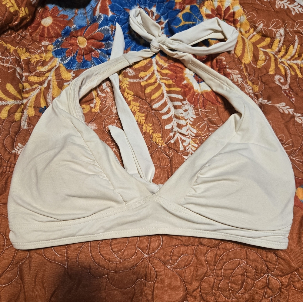 Athleta White Bikini Top With Padding